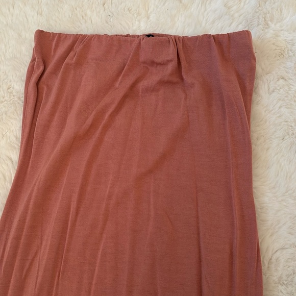 Pretty little thing dusty rose bandeau midaxi dress - Picture 2 of 4